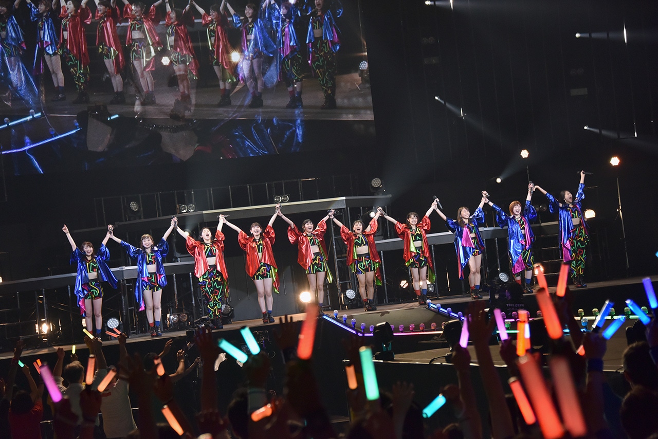 「アンジュルム コンサートツアー 2018春 十人十色 ＋」東京・日本武道館公演の様子。
