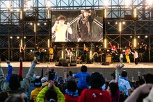 泉谷しげる with BANDの「野性のバラッド」のパフォーマンスの様子。