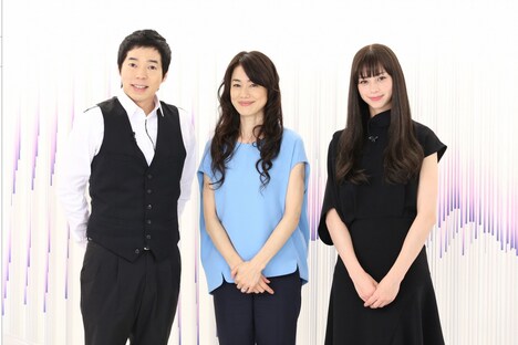 「another sky-アナザースカイ-」スタジオ収録の様子。左から今田耕司、今井美樹、中条あやみ。 (c)日本テレビ