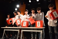 結果発表の様子。