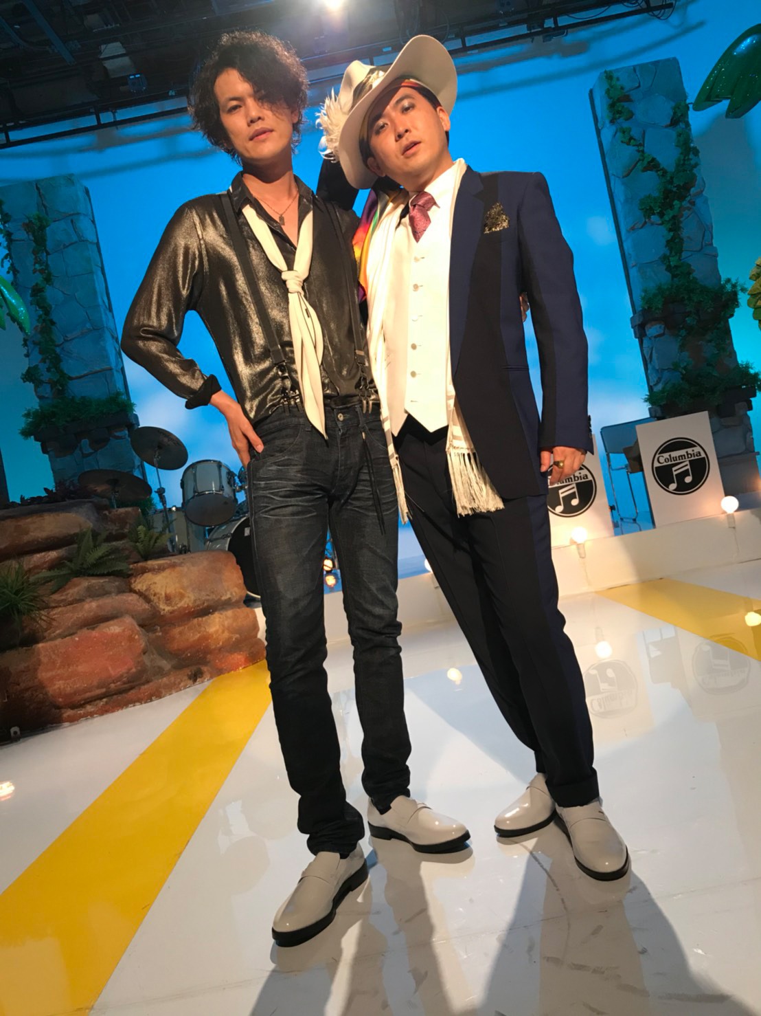 菅原卓郎と斎藤司（トレンディエンジェル）。