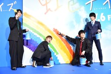 左から高杉真宙、佐野玲於、中川大志、横浜流星。