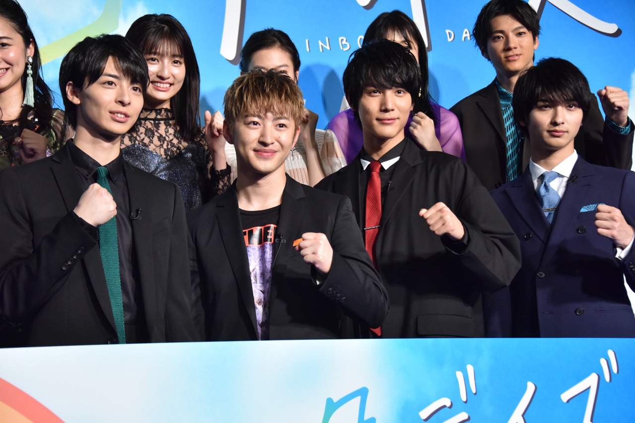 左から高杉真宙、佐野玲於、中川大志、横浜流星。