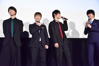 左から高杉真宙、佐野玲於、中川大志、横浜流星。