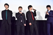 左から高杉真宙、佐野玲於、中川大志、横浜流星。