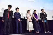 左から中川大志、横浜流星、恒松祐里、坂東希、山田裕貴。