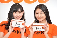 左から川村文乃、和田彩花。