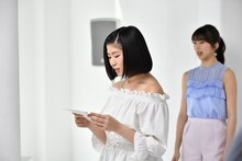 モーニング娘。'18の「au 音のVR」コンテンツ収録の様子。