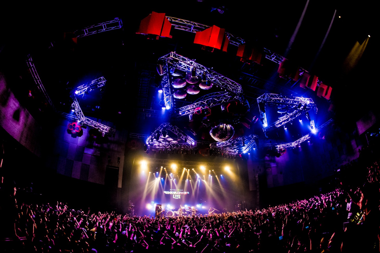 PUFFYのライブの様子。