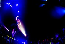 きゃりーぱみゅぱみゅのライブの様子。