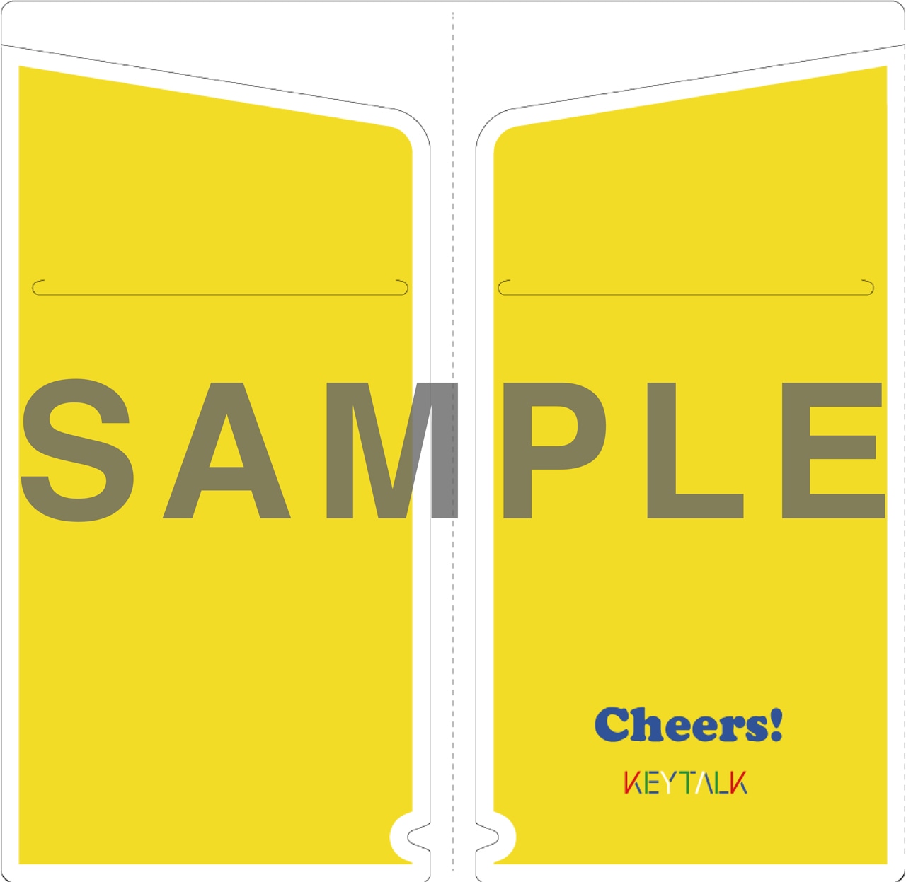 KEYTALK「Cheers!」特典チケットホルダーの展開図。