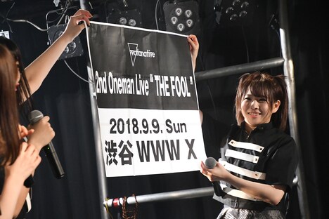 「ヲルタナティヴ 2nd Oneman Live "THE FOOL"」の開催決定を発表するヲルタナティヴ。(撮影:古川朋久)