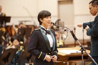 陸上自衛隊中部方面音楽隊「いのちの音」ミュージックビデオ撮影の様子。