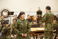 陸上自衛隊中部方面音楽隊「いのちの音」ミュージックビデオ撮影の様子。