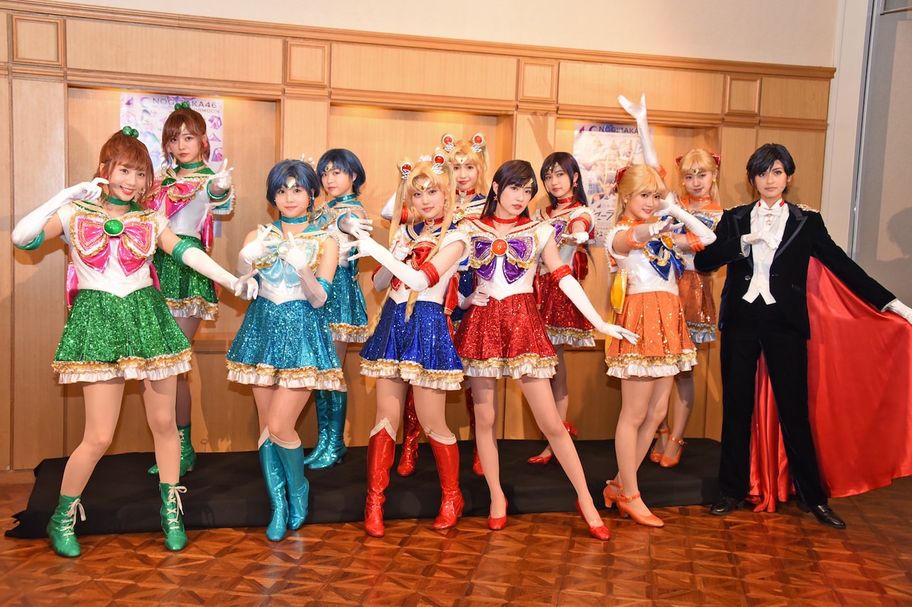 「乃木坂46版 ミュージカル『美少女戦士セーラームーン』」囲み取材の様子。
