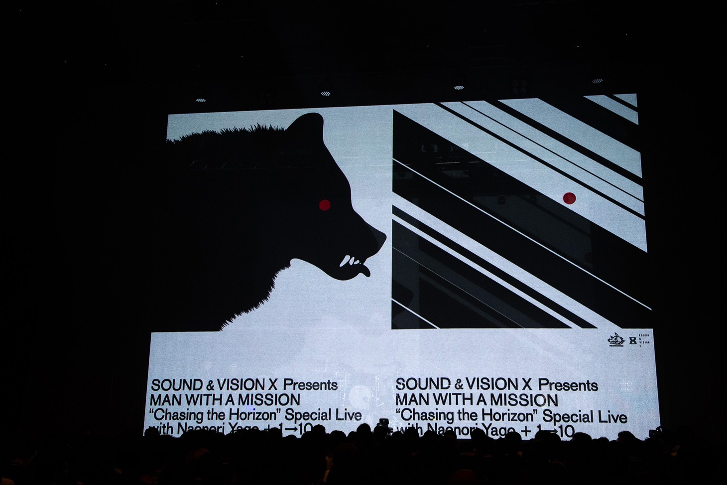 MAN WITH A MISSION「SOUND & VISION X Presents MAN WITH A MISSION "Chasing the Horizon" Special Live」の様子。（Photo by Daisuke Sakai[FYD Inc.]）
