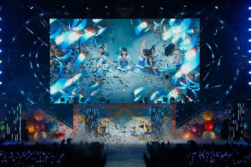 Aqours「ラブライブ！サンシャイン!! Aqours 3rd LoveLive! Tour ～WONDERFUL STORIES～」埼玉・メットライフドーム公演の様子。