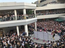 DA PUMP「U.S.A.」リリース記念イベントの様子。（写真提供：エイベックス・エンタテインメント）