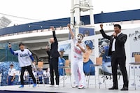 「稀哲・樽美酒・ダーリンハニー吉川のプレイボールまで生ボンバー!!」の様子。