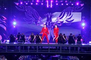 東方神起の日産スタジアム公演の様子。