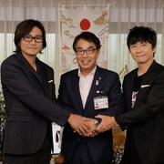 ポルノグラフィティが尾道市長を表敬訪問「ふるさとのよさを観てもらいたい」