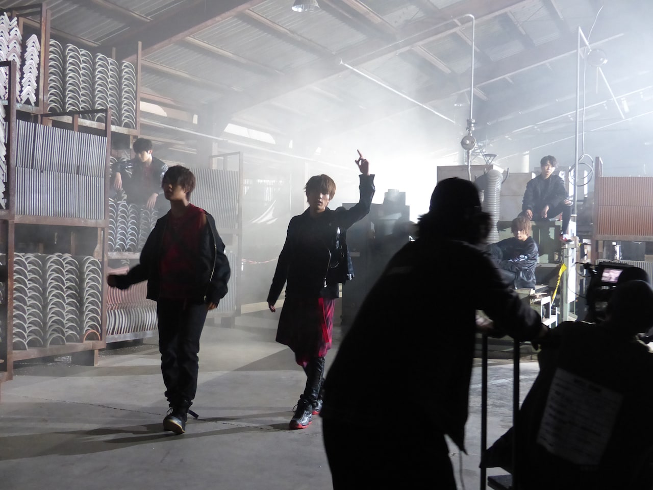 BLACK M!LK「MUKATSUKI」MV撮影の様子。