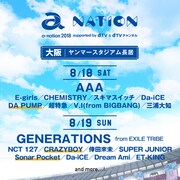 「a-nation 2018」大阪公演出演者
