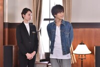 日本テレビ「崖っぷちホテル！」最終回より、桜井佐那、宇海直哉。 (c)NTV