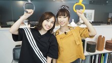 百田夏菜子と玉井詩織。(c)テレビ朝日