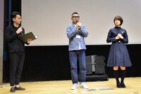 上映後のQ＆Aの様子。