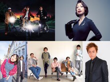 「PEANUTS CAMP 2018」出演アーティスト第3弾ビジュアル。左上から時計回りにスチャダラパー、野宮真貴、ヒロシ、wacci、コアラモード.。