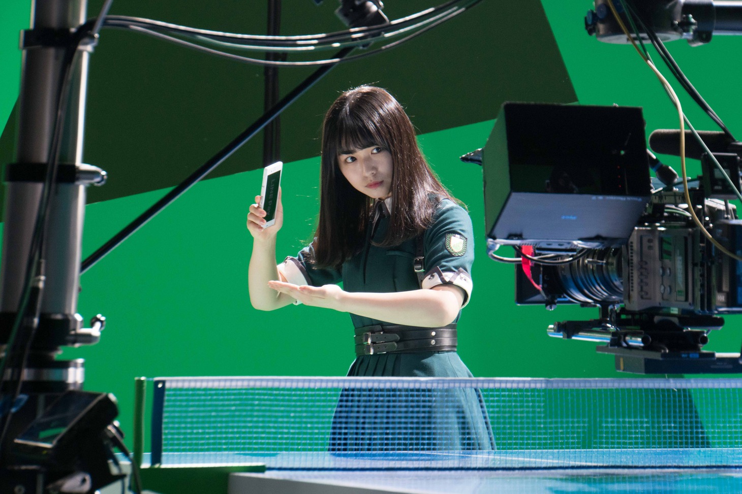 「LINE Pay 10円ピンポン篇」テレビCMメイキングより。