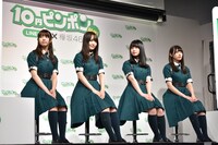 左から小林由依、菅井友香、長濱ねる、渡辺梨加。