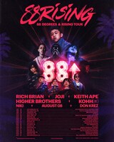 「88 DEGREES & RISING TOUR」告知ビジュアル
