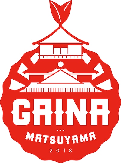 「GAINA MATSUYAMA 2018」ロゴ