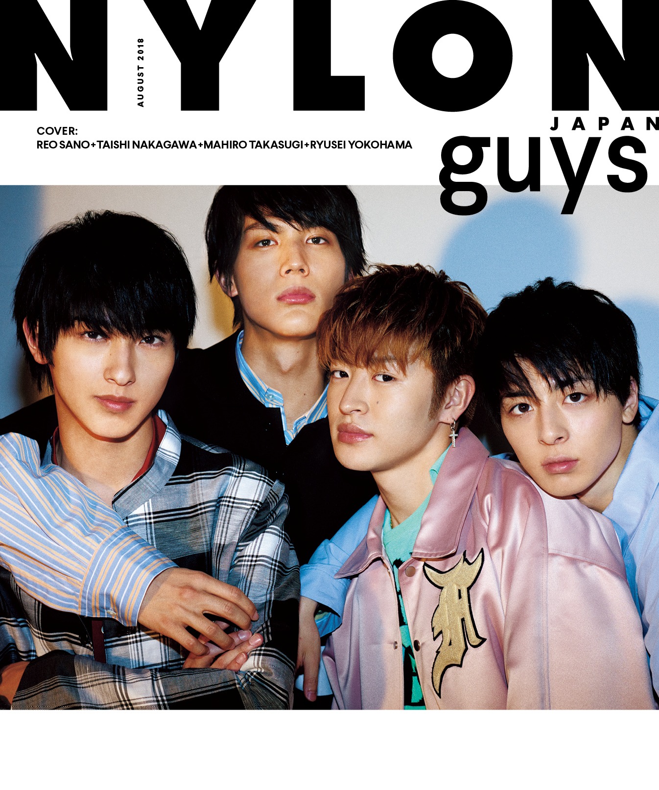 「NYLON guys」8月号バックカバー