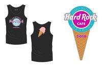 神奈川・ハードロックカフェ 横浜で販売される佐々木彩夏（ももいろクローバーZ）とハードロックカフェのコラボグッズ。