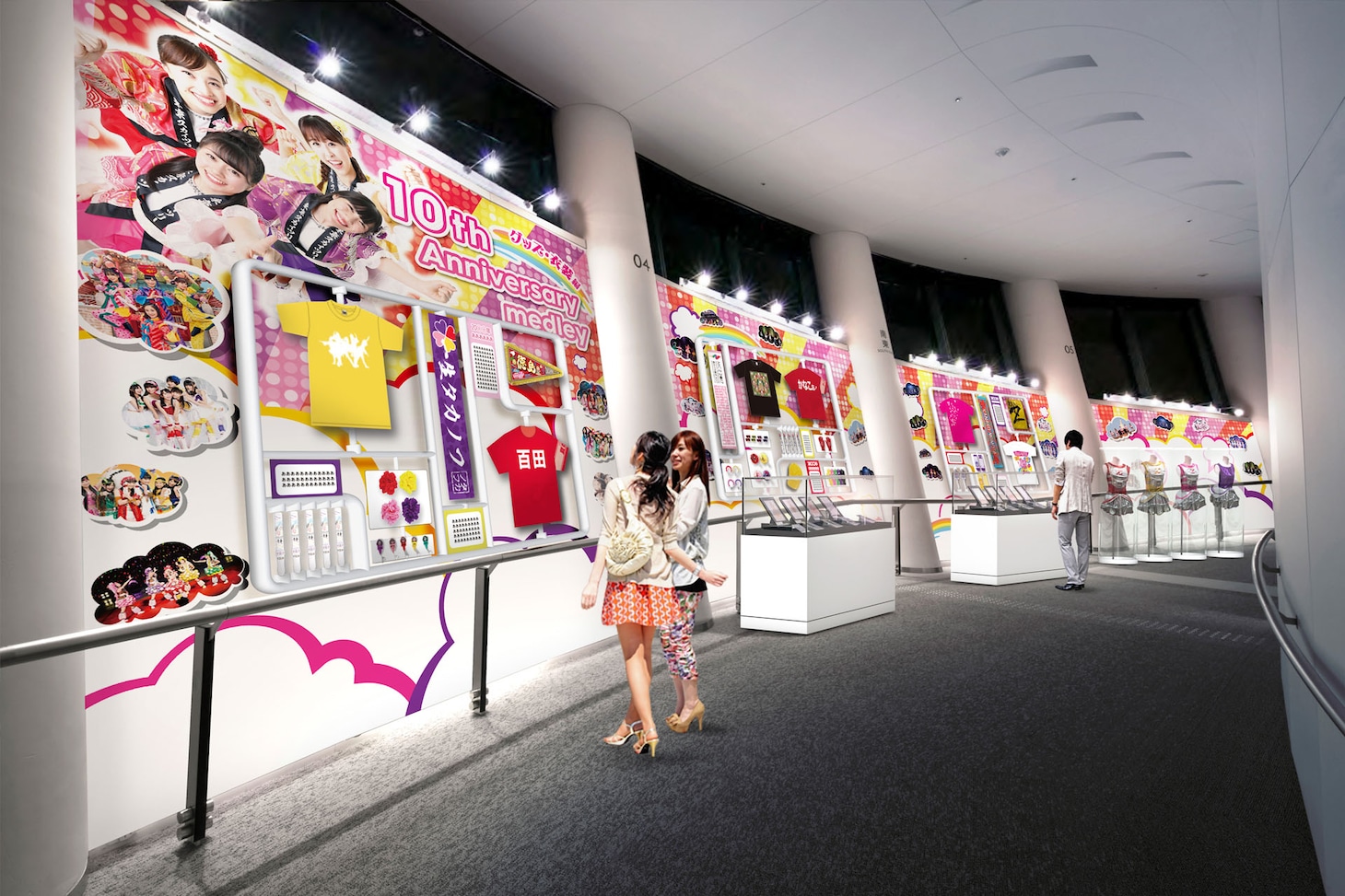 天望回廊の展示イメージ。