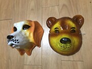 動物のお面のイメージ写真。