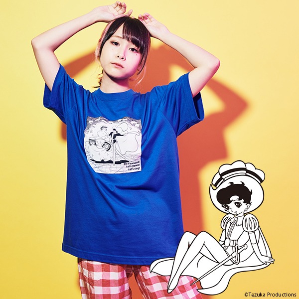 増井みお（PASSPO☆）が着用する「リボンの騎士」Tシャツ。