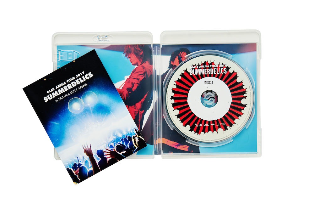 GLAY「GLAY ARENA TOUR 2017 "SUMMERDELICS" in SAITAMA SUPER ARENA」Blu-ray商品写真。