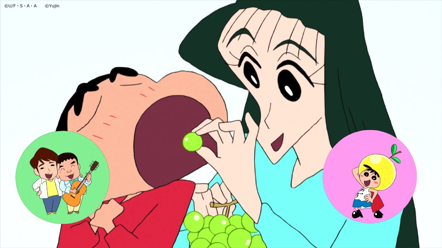 「クレヨンしんちゃん」新オープニングのワンシーン。