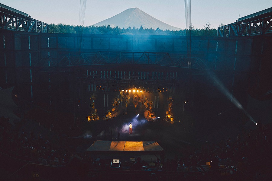 姿を現した富士山（Photo by SAKI YAGI）
