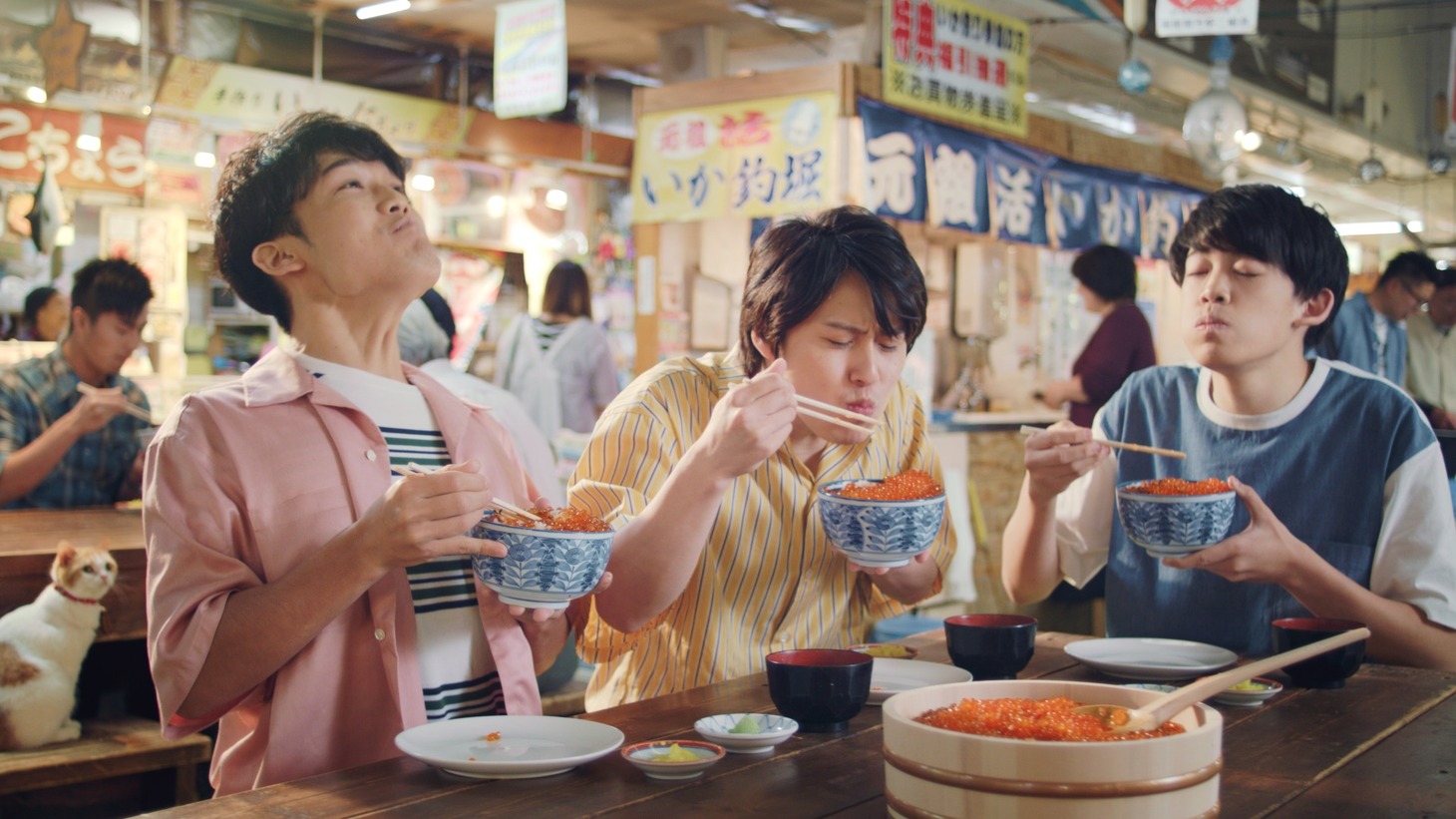 「じゃらん 夏旅のうた篇」CMのワンシーン。