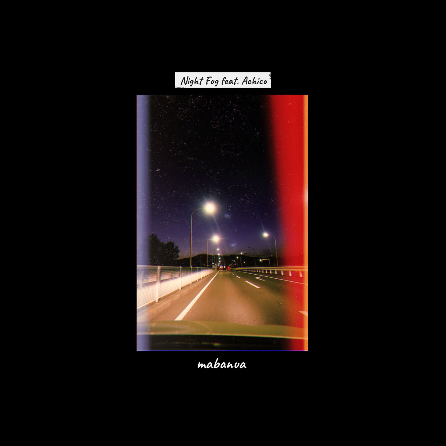 mabanua「Night Fog feat. Achico」配信ジャケット