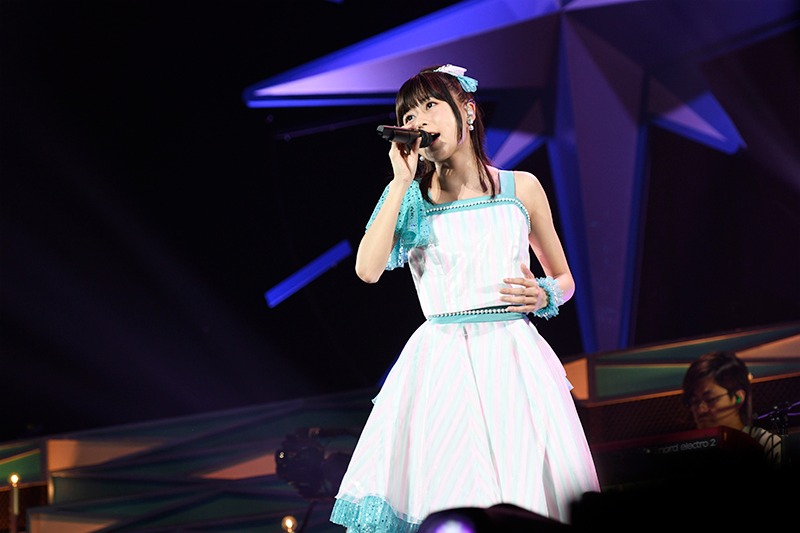 水瀬いのり「Inori Minase LIVE TOUR 2018 BLUE COMPASS」千葉・幕張イベントホール公演の様子。