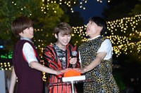 イルミネーション点灯の瞬間。