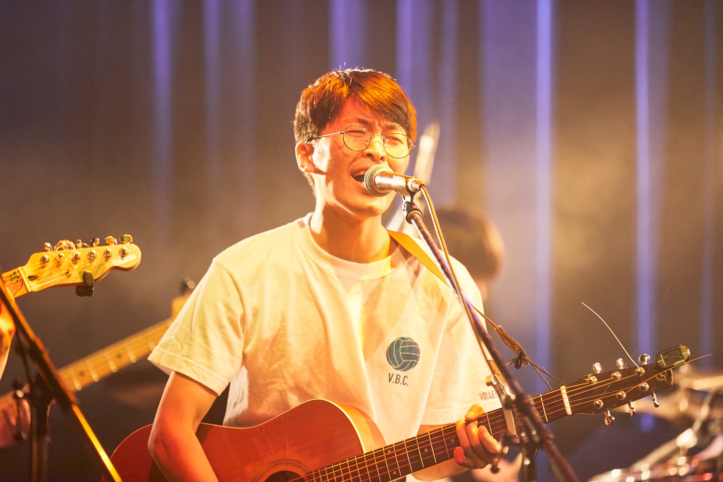 ネギ（G, Vo / バレーボウイズ）（Photo by Hiroyuki Dozono）