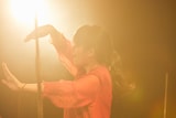 オオムラツヅミ(Vo / バレーボウイズ)(Photo by Hiroyuki Dozono)
