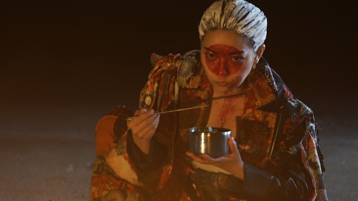 藤田恵名主演映画「WELCOME TO JAPAN～日の丸ランチボックス～」ティザー映像のワンシーン。